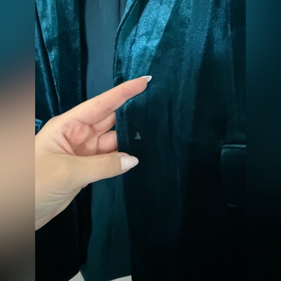 Rachel Roy Teal Velvet Women's Suit - Picture 7 of 7